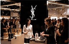 Guests engaging with a premium brand activation