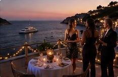 Guests enjoying a premium waterfront experience